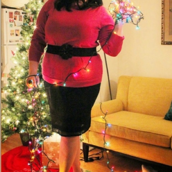 4X Melissa McCarthy Black Ponte Pencil Skirt - Picture 13 of 14